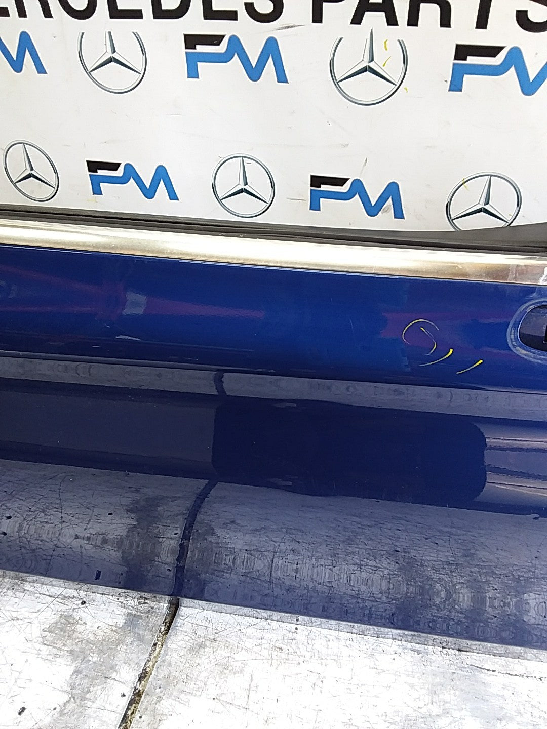 MERCEDES C-CLS W205 COUPE DRIVER FRONTDOOR OSF BLUE 2016 ONWARDS COMPLETE FMD615