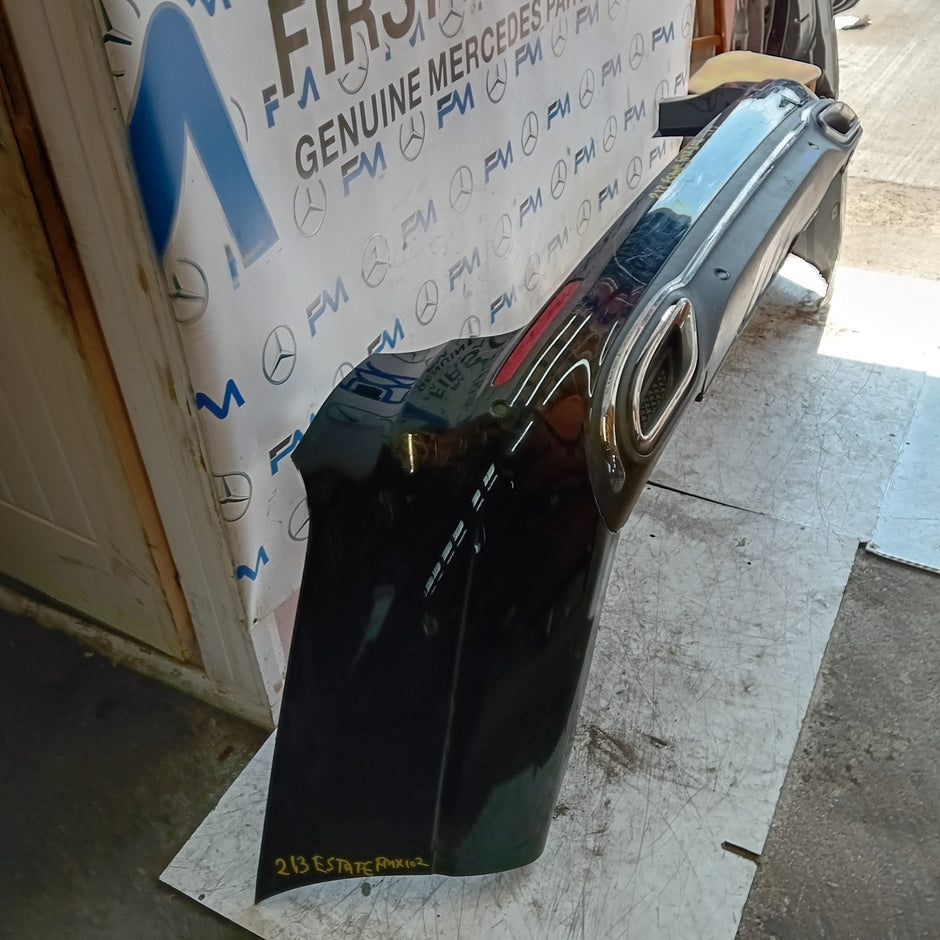 MERCEDES E-CLASS W213 ESTATE REAR BUMPER 2016 A2138852225 BLACK COMPLETE FMX102
