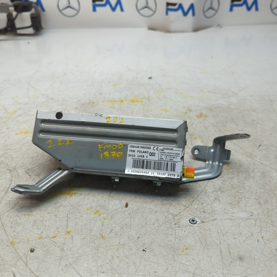 MERCEDES  S-CLASS W222 DRIVER REAR SIDE  AIRBAG MODULE A2228604402 FM001370