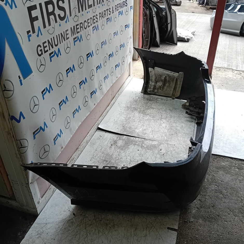 MERCEDES BENZ E-CLASS W212 REAR BUMPER BLACK 2014 A2128855125 COMPLETE FMX131