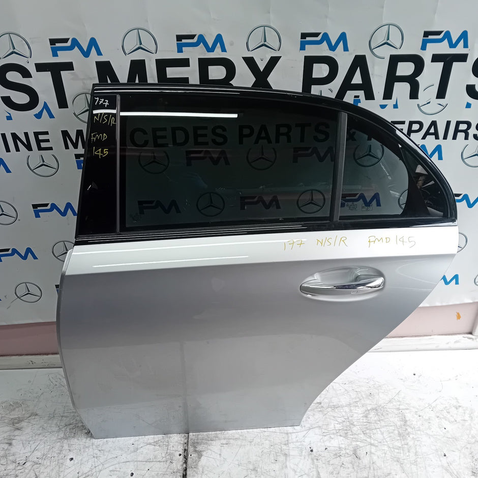 MERCEDES BENZ A-CLASS W177 PASSENGER SIDE REAR DOOR N/S/R SILVER  FMD145
