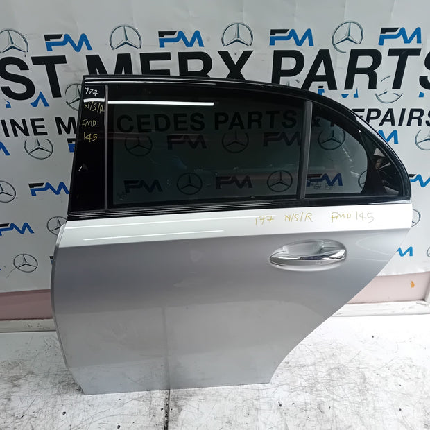 MERCEDES BENZ A-CLASS W177 PASSENGER SIDE REAR DOOR N/S/R SILVER  FMD145