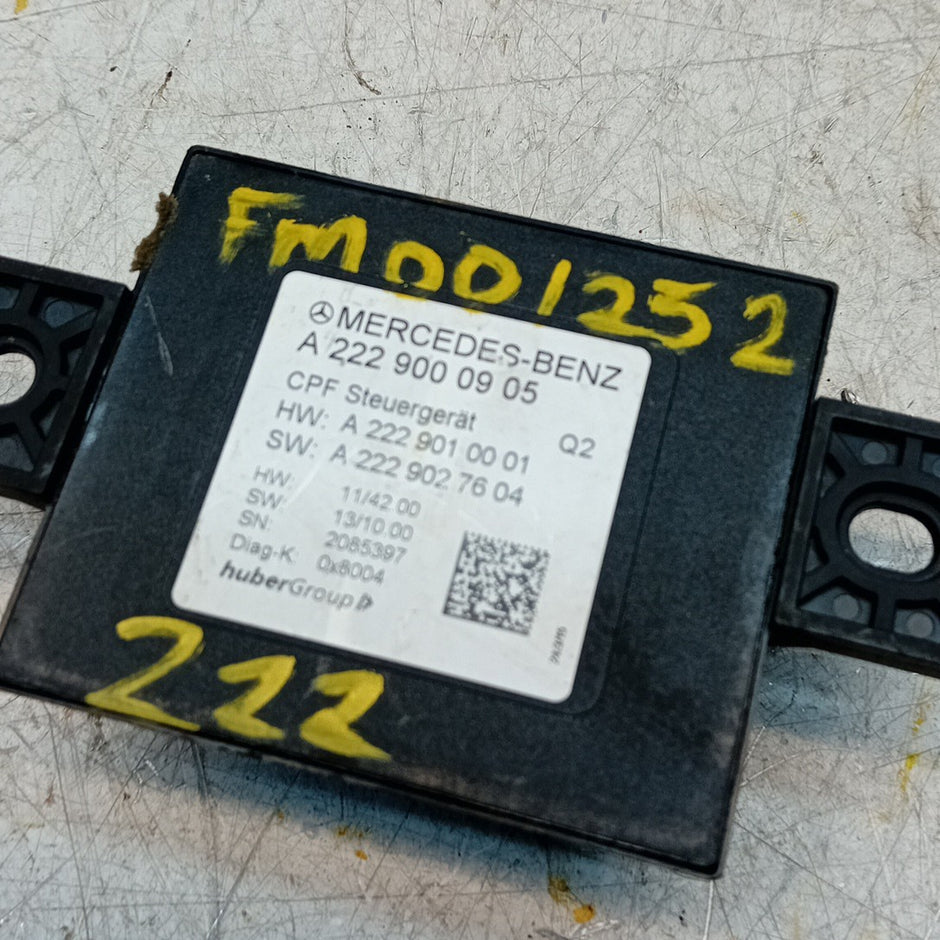 MERCEDES S CLASS W222  REAR CAMERA CONTROL MODULE ECU A2229000905 FM001252