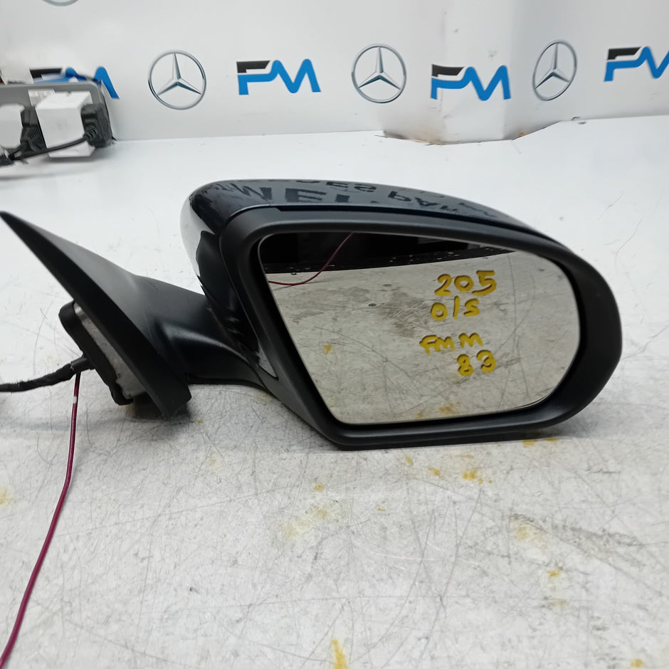 MERCEDES BENZ C-CLASS W205 DRIVER WING MIRROR OS GREY  A2058101616 FMM83