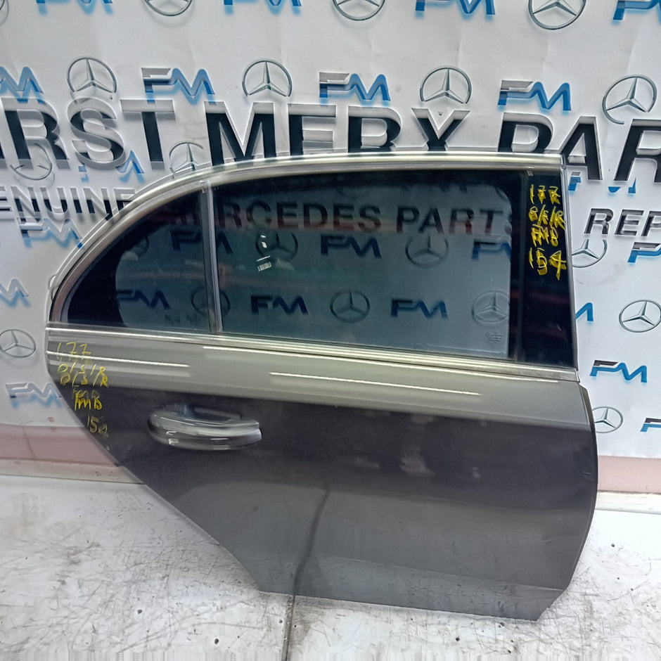 MERCEDES BENZ A-CLASS W177 DRIVER REAR DOOR O/S/R GREY 2018 ONWARDS FMD154