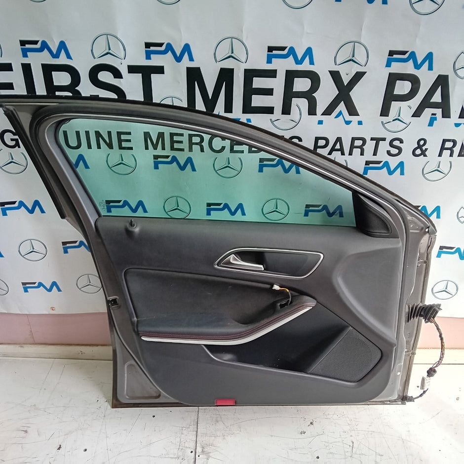 MERCEDES-BENZ A-CLASS W176 PASSENGER SIDE FRONT DOOR N/S/F COMPLETE GREY FMD51