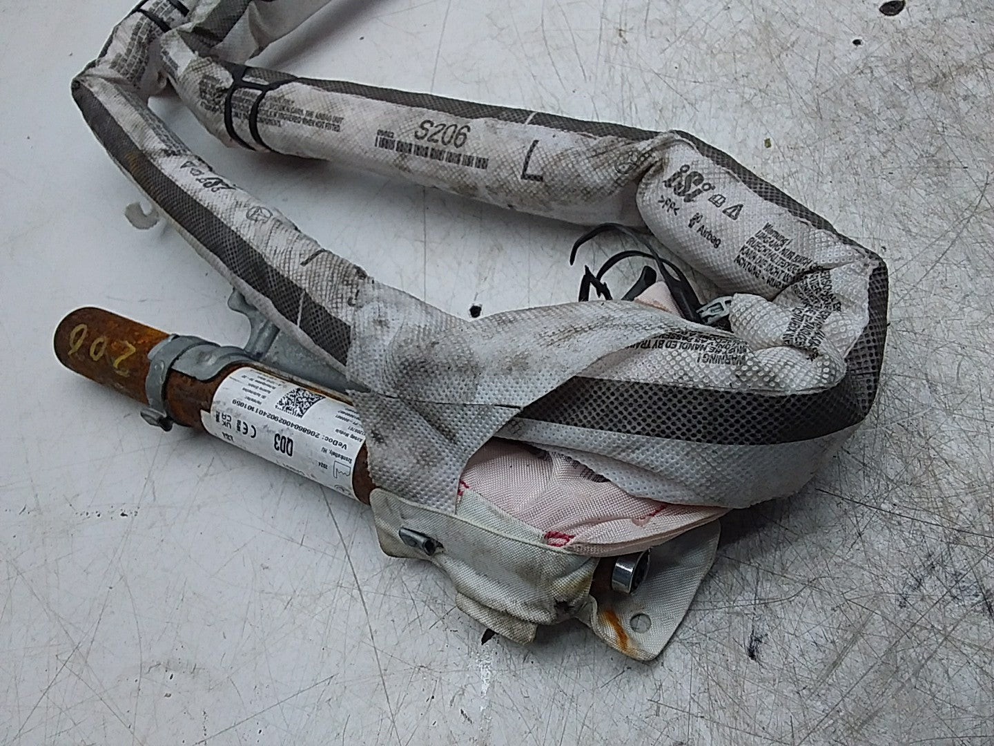MERCEDES C-CLS W206 EST CURTAIN ROOF AIRBAG  LEFT PASSENGER A2068604002 FMR225