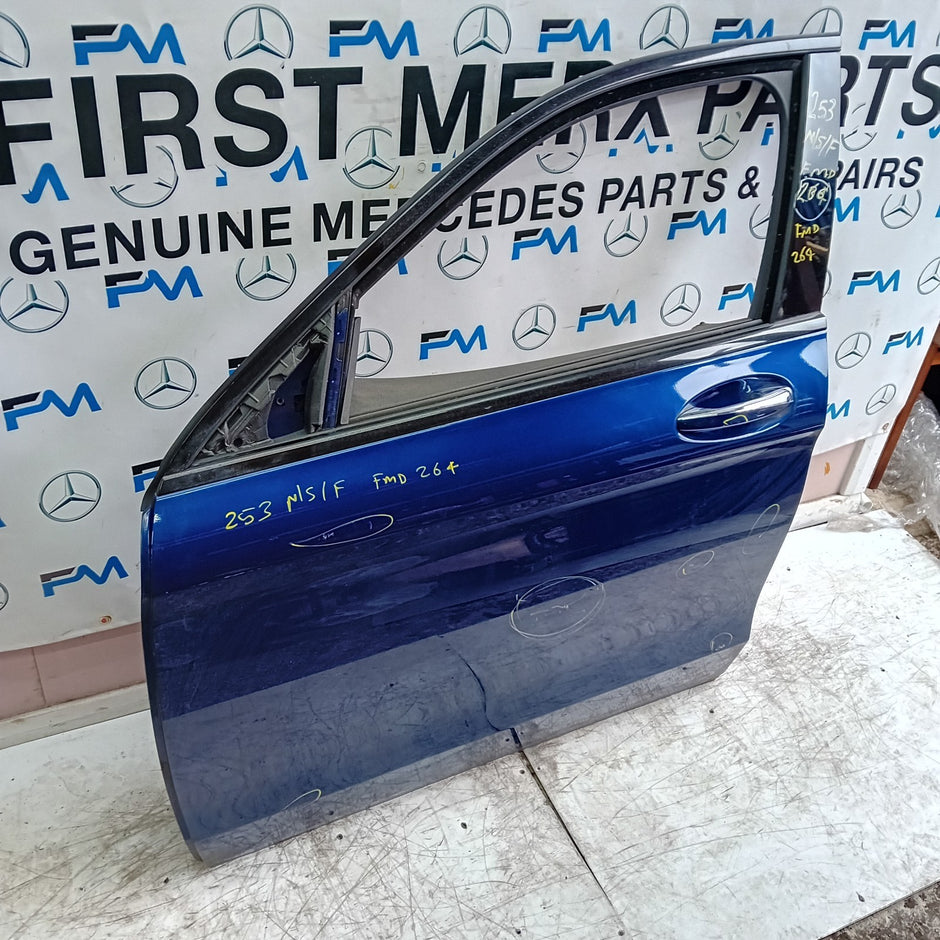 MERCEDES BENZ GLC X253 PASSENGER FRONT DOOR NSF BLUE 2016 ON COMPLETE FMD264