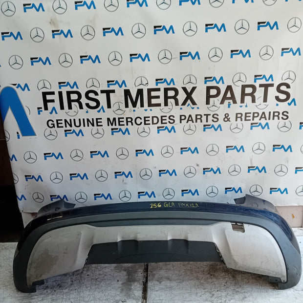 MERCEDES BENZ GLA W156 REAR BUMPER BLUE 2013-19 ON A1568802540 COMPLETE FMX122