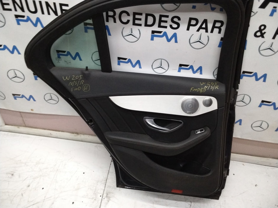 MERCEDES  BENZ  C-CLASS W205 PASSENGER SIDE REAR DOOR N/S/R COMPLETE GREY FMD61
