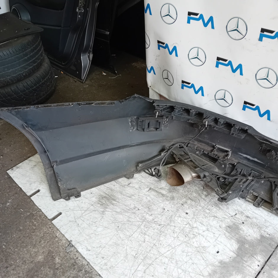 MERCEDES CLS COUPE W218 REAR BUMPER SPORT BLACK 2014 A2188851725 COMPLETE FMX137