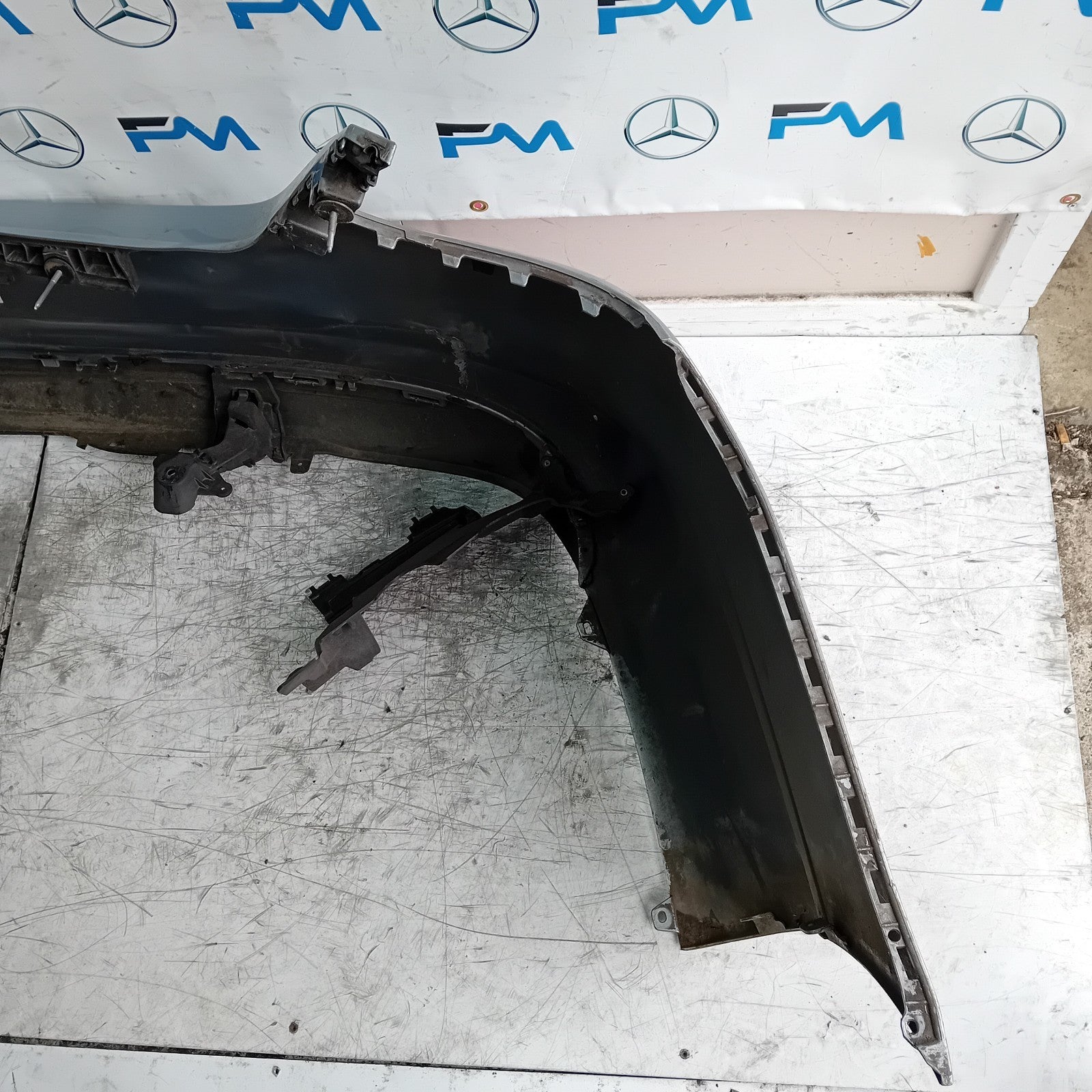 MERCEDES BENZ C-CLASS W205 SALOON REAR BUMPER 2015 SILVER A2058850138 FMX59