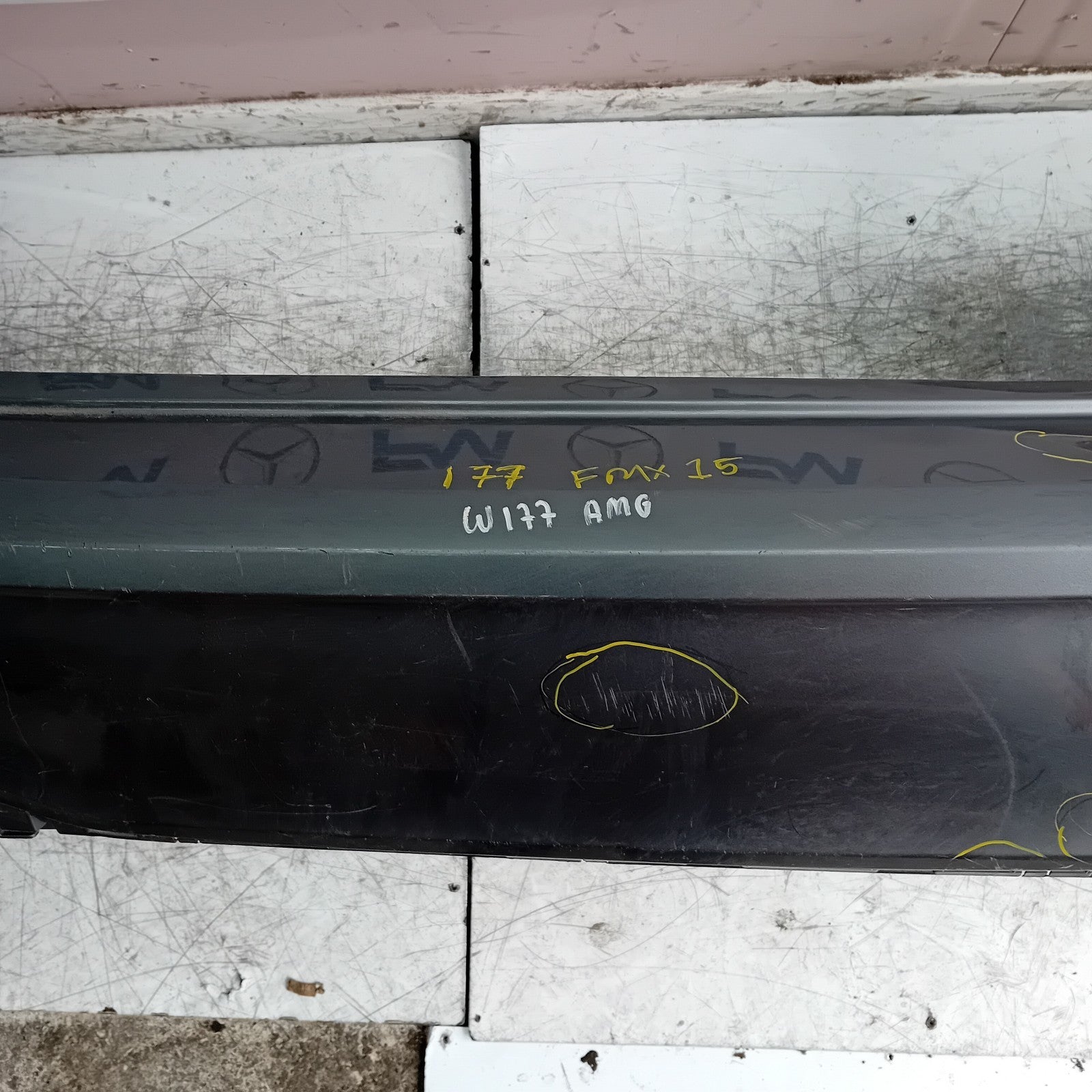 MERCEDES BENZ  A-CLASS W177 REAR BUMPER A1778854701 2018 GREY FMX15