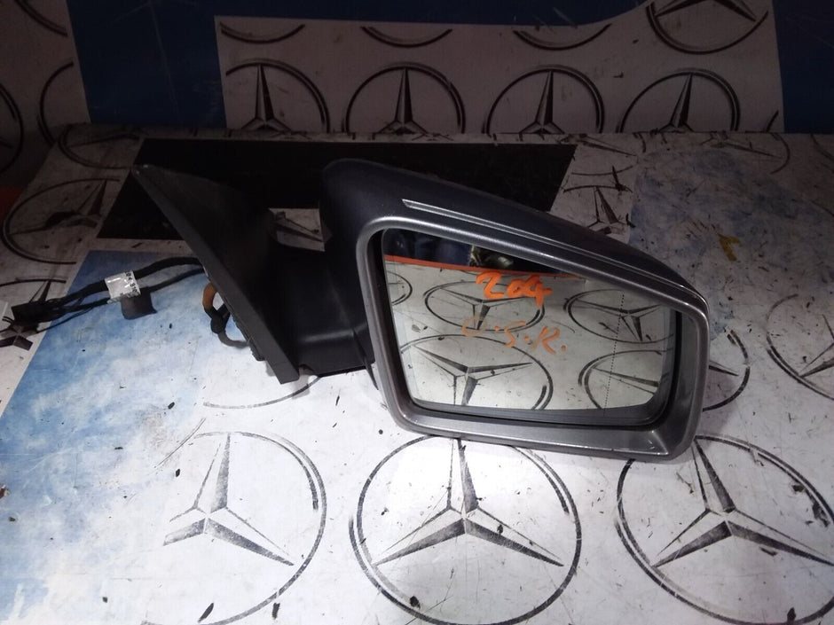 Mercedes C Class W204 Wing Mirror Driver Side Power Fold A2048106016 SILVER