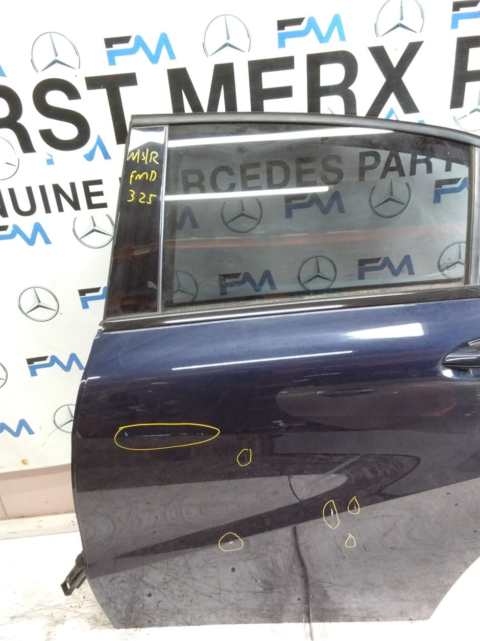 MERCEDES A-CLASS W176 PASSENGER REAR DOOR NSR BLUE 2012-18 COMPLETE FMD325