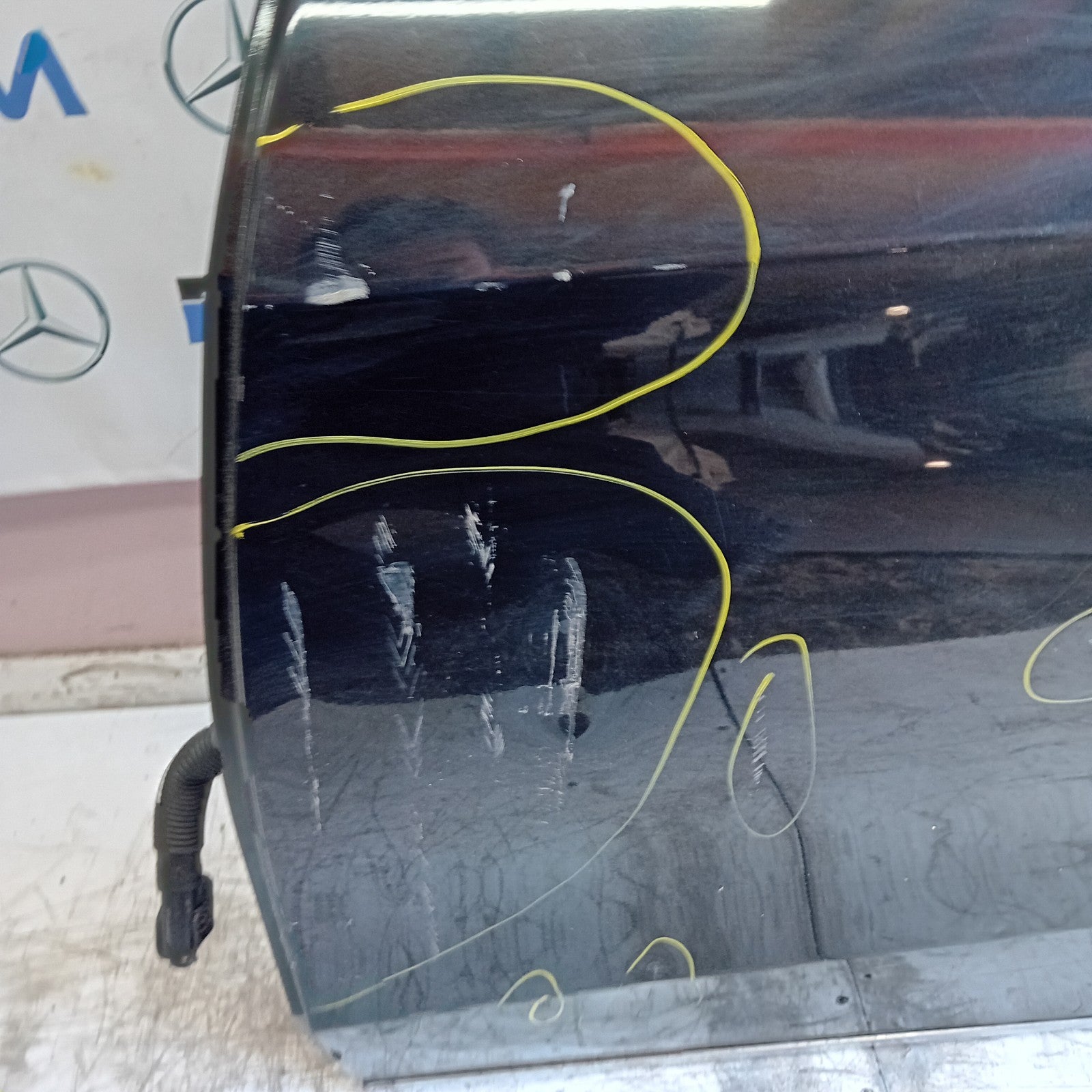 MERCEDES E-CLASS W212 PASSENGER REAR DOOR NSR BLACK 2014 COMPLETE FMD466