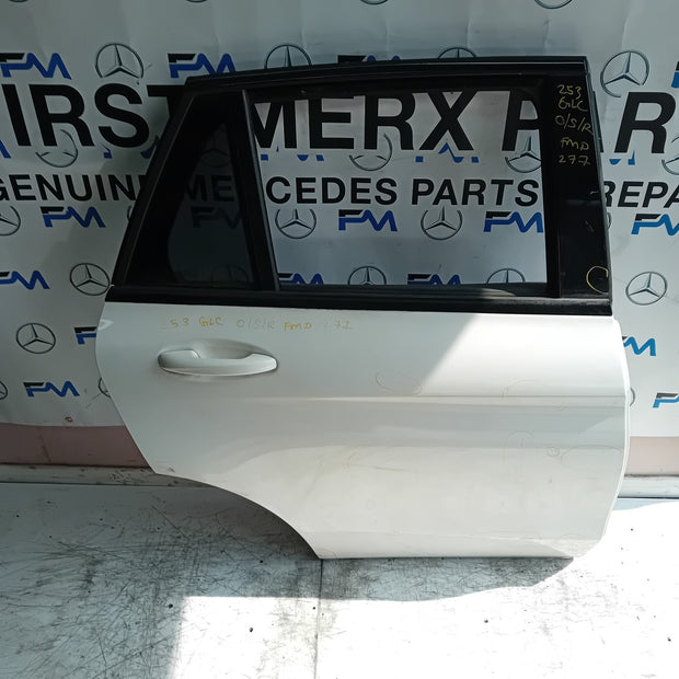 MERCEDES GLC X253 DRIVER REAR DOOR OSR 2016 ON WHITE COMPLETE FMD277