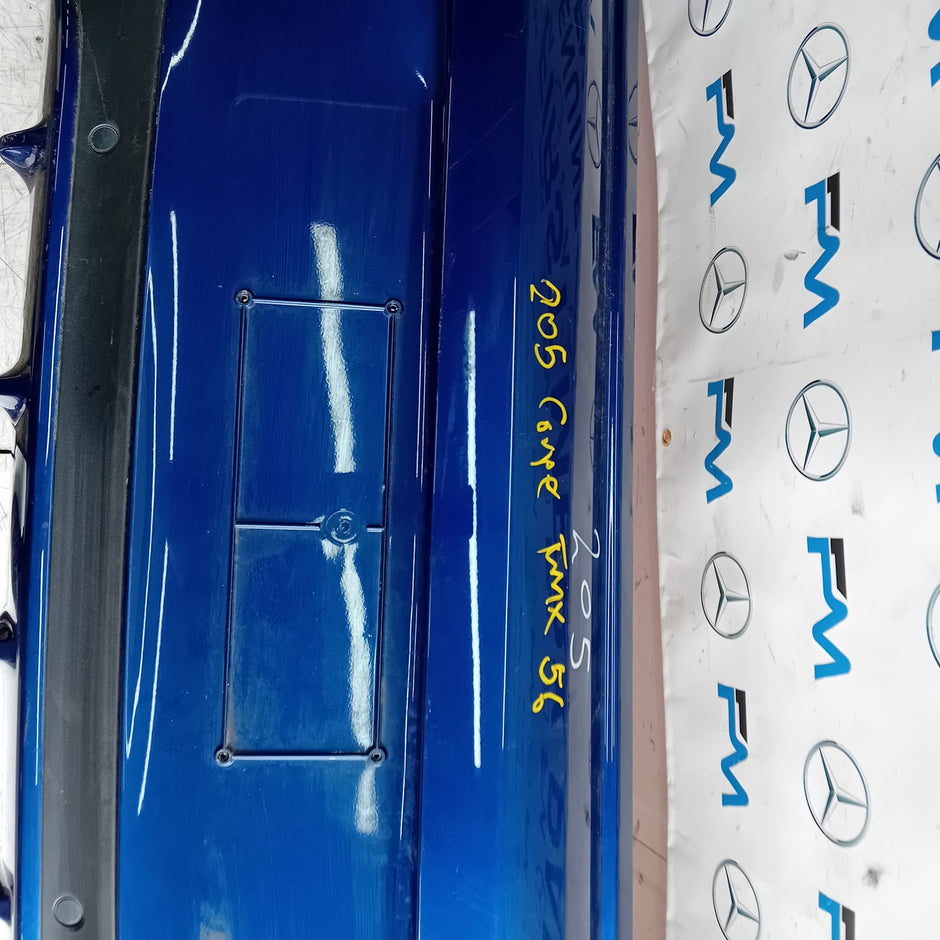 MERCEDES BENZ C-CLASS W205 COUPE REAR BUMPER 2015 BLUE FMX56
