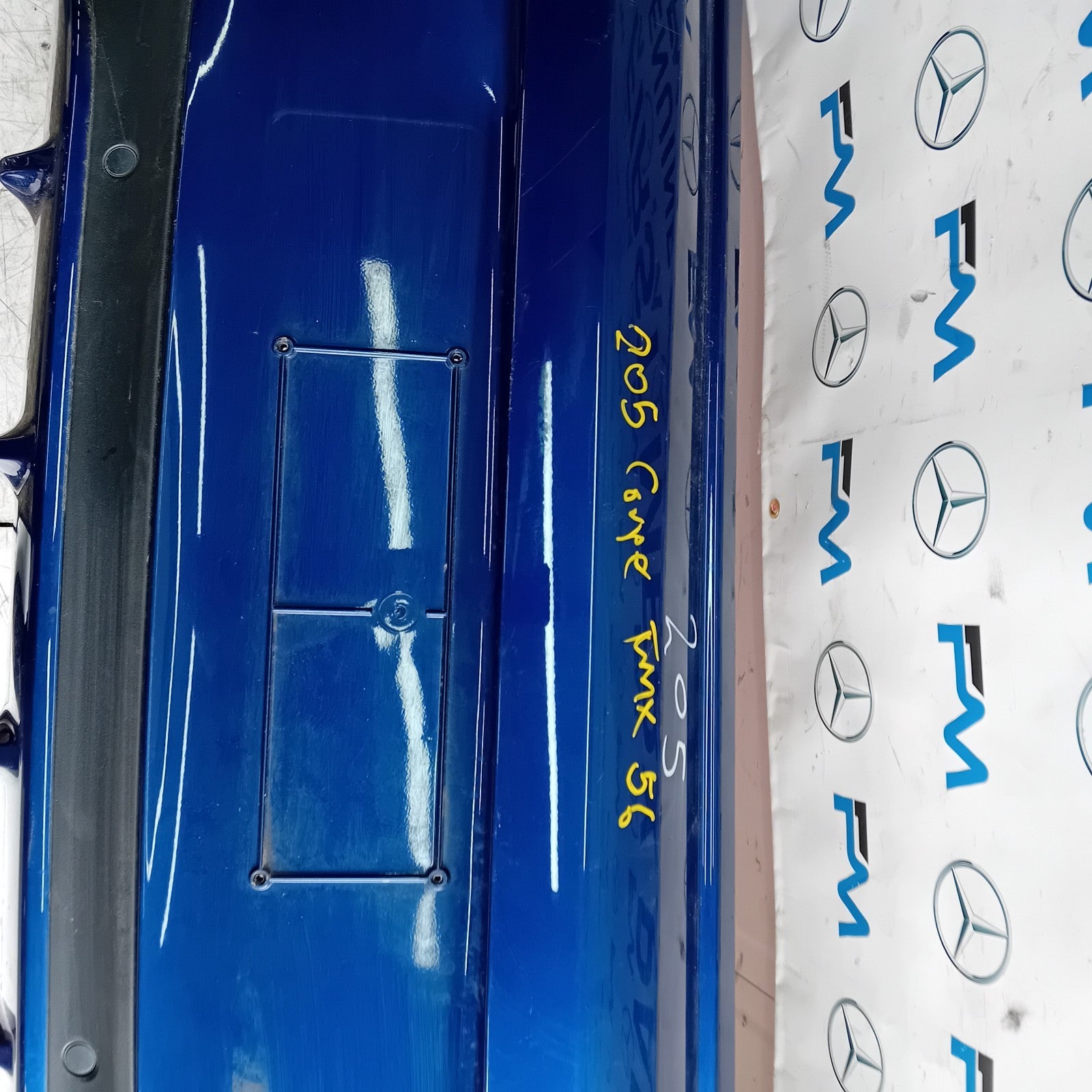 MERCEDES BENZ C-CLASS W205 COUPE REAR BUMPER 2015 BLUE FMX56