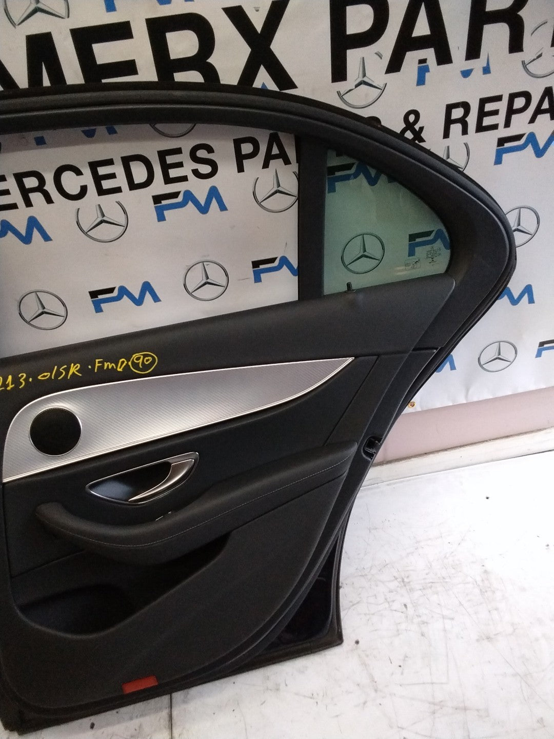 MERCEDES BENZ  E-CLASS W213 DRIVER SIDE REAR DOOR O/S/R COMPLETE BLUE FMD90