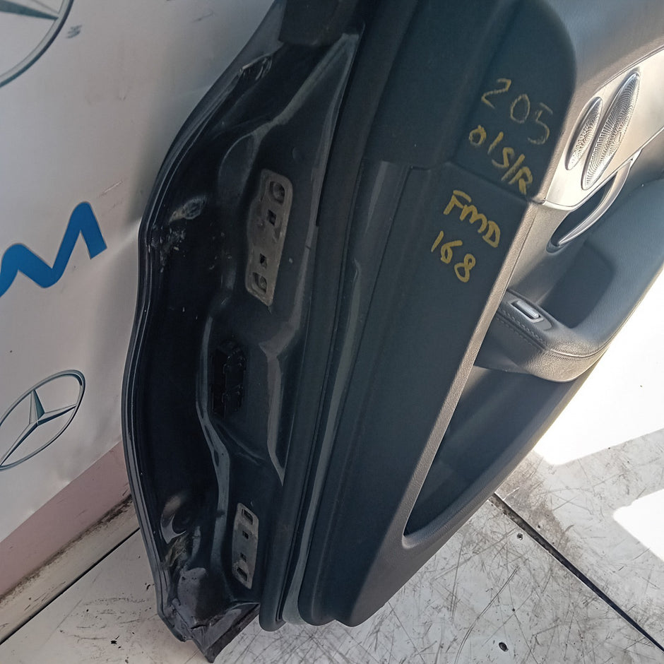 MERCEDES C-CLASS W205 COP PASSENGER REAR DOOR N/S/R GREY 2014 ON COMPLETE FMD168