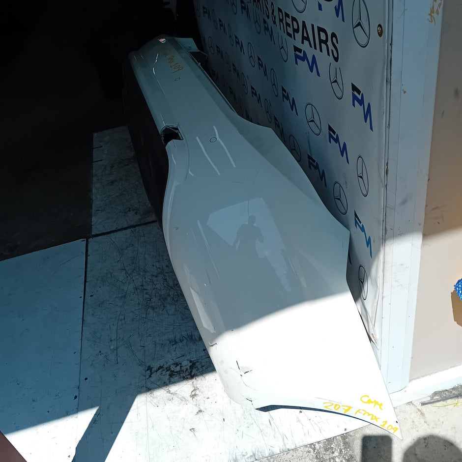 MERCEDES BENZ E-CLASS C207 COUPE REAR BUMPER 2016 WHITE A2076100408 FMX109