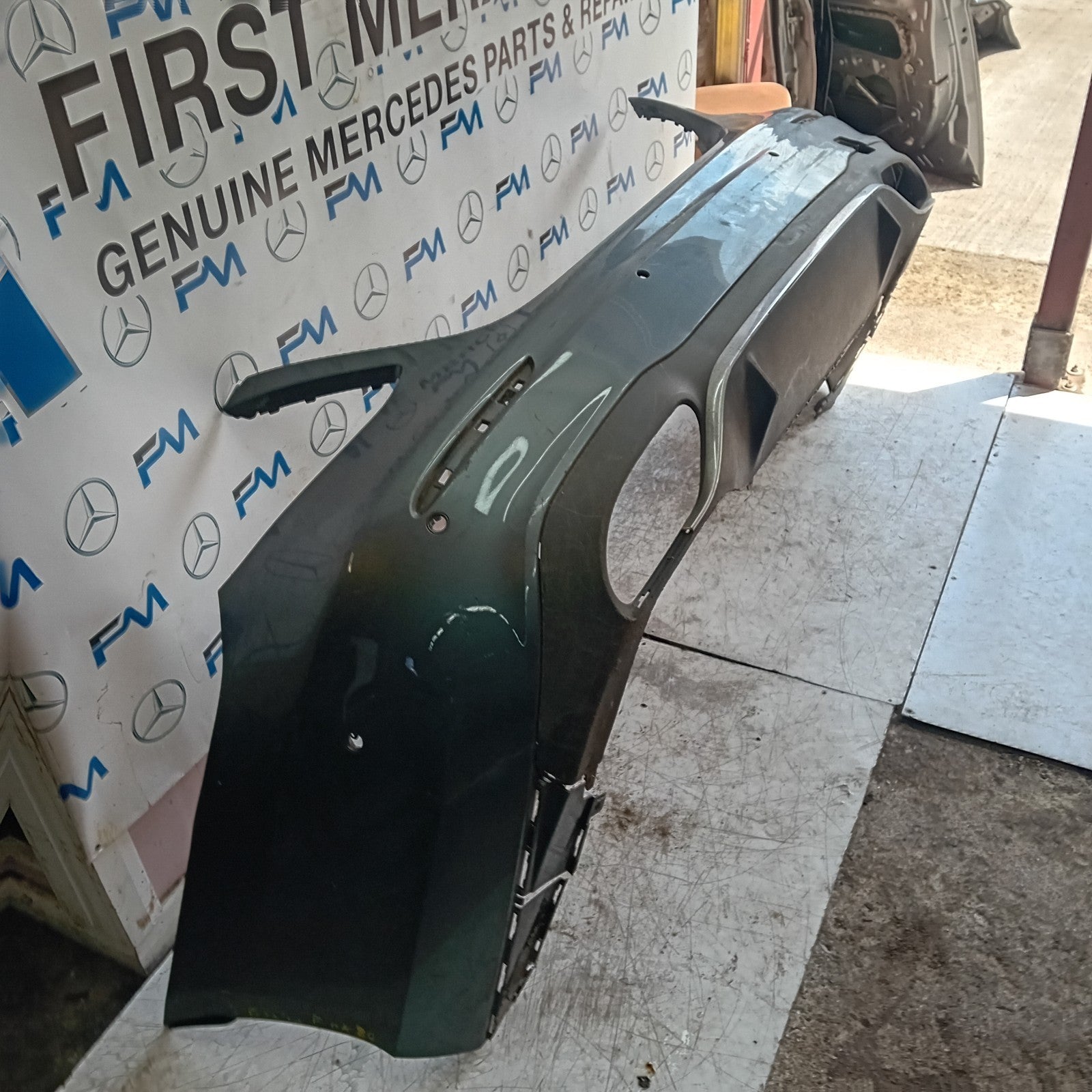 MERCEDES BENZ  E-CLASS W213 SALOON REAR BUMPER GREY 2016 A2138850001 FMX80