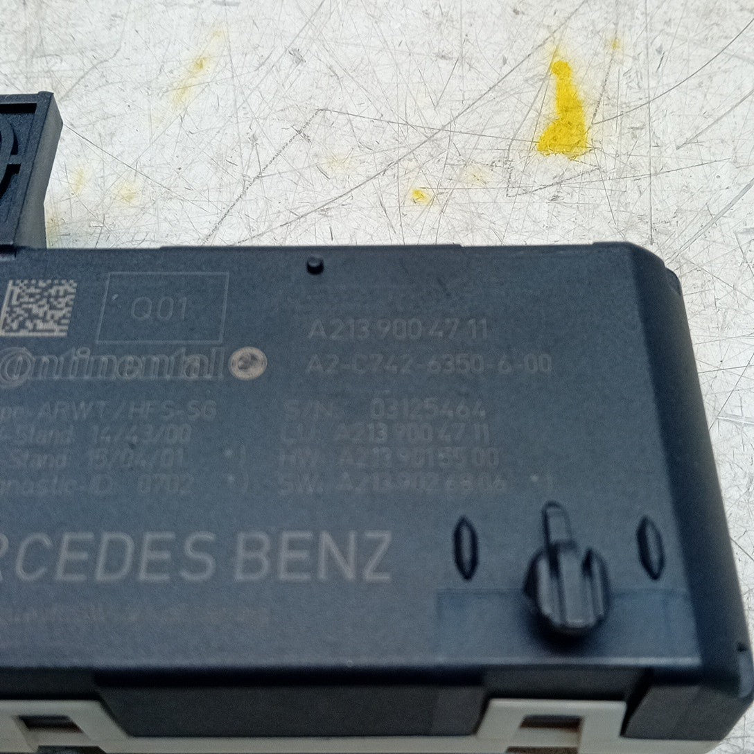 MERCEDES E-CLASS TAILGATE CONTROL MODULE W213 A2139004711 2016 ON FM001319