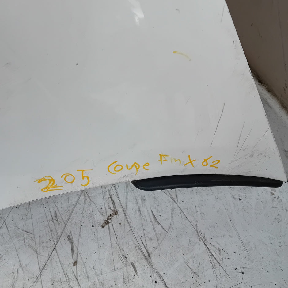 MERCEDES BENZ C-CLASS W205 COUPE REAR BUMPER 2015 WHITE COMPLETE FMX62