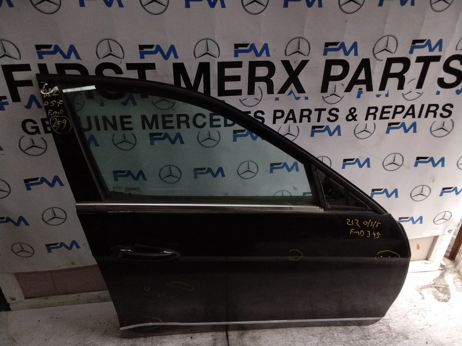 MERCEDES E-CLASS W212 SLN DRIVER FRONT DOOR OSR BLACK 2009-2016 COMPLETE FMD345