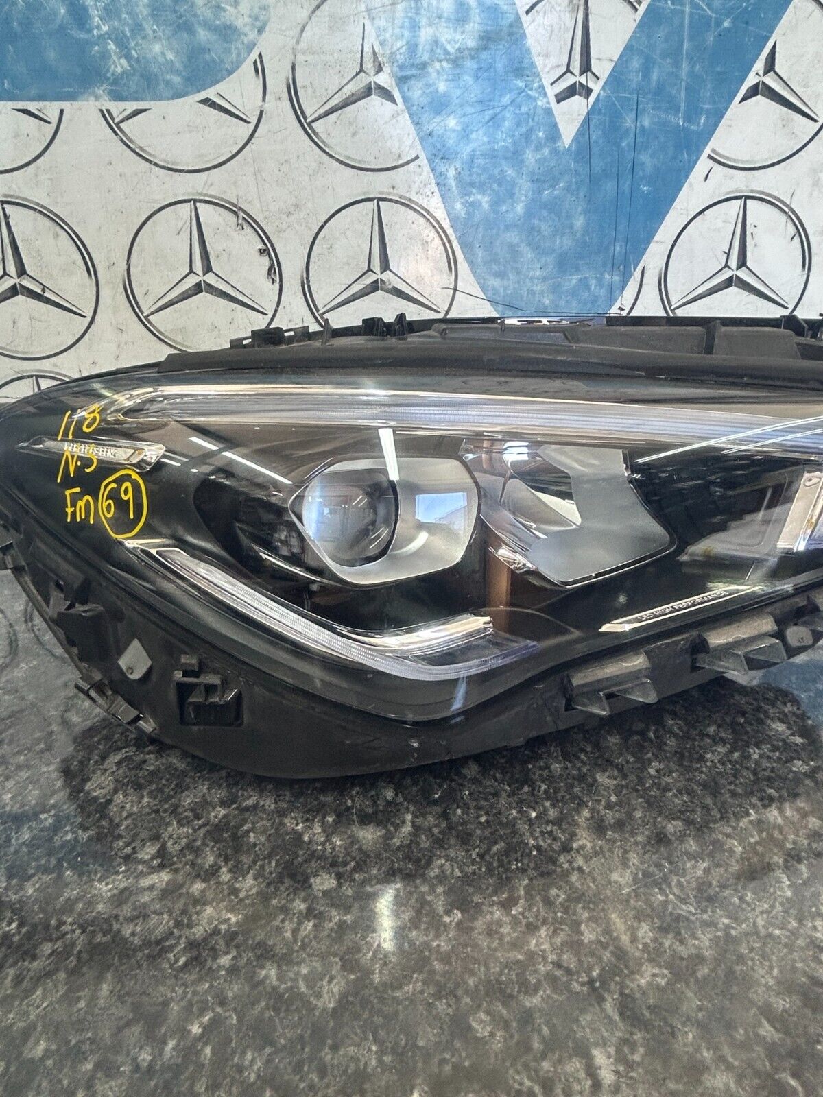 MERCEDES CLA W118 19-23 DRIVER SIDE O/S LED HEADLAMP  COMPLETE A1189068600 FMH69