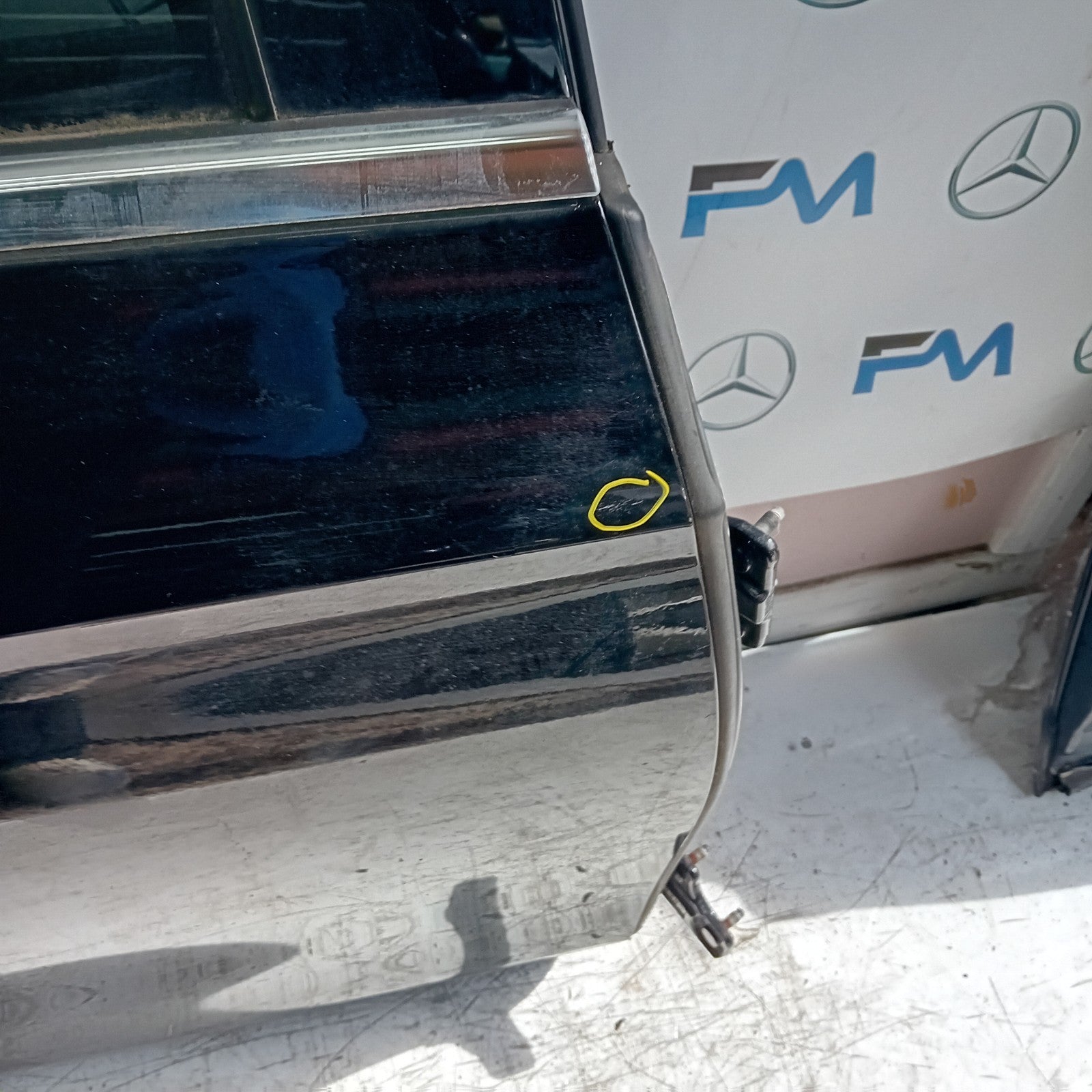 MERCEDES E-CLASS W213 SALOON DRIVER REAR DOOR OSR BLACK 2016 ON COMPLETE FMD195