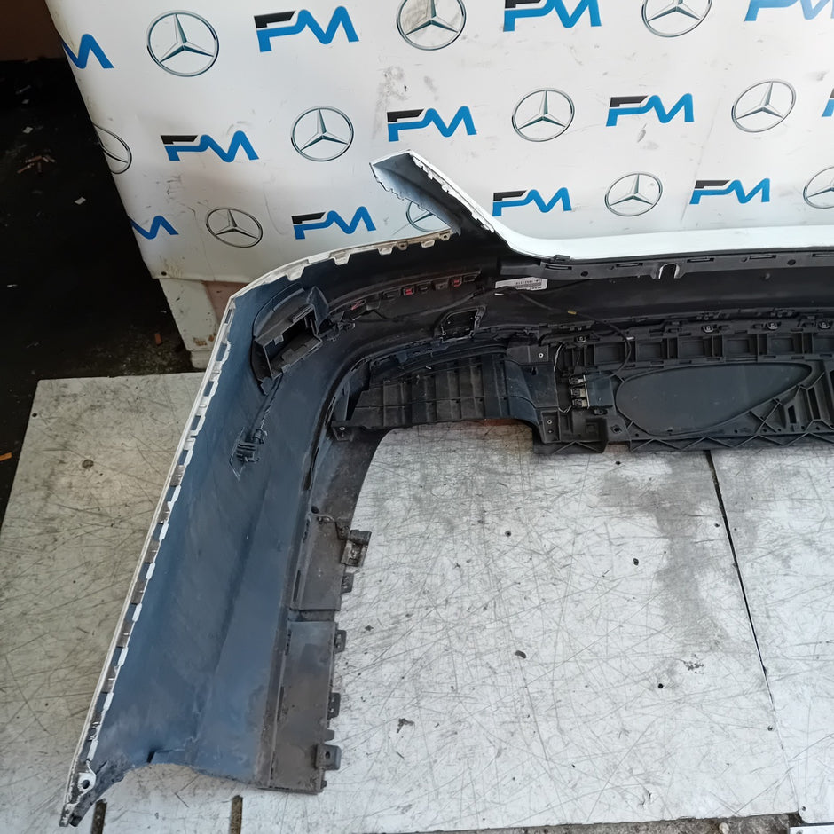 MERCEDES BENZ E-CLASS W213 SLN REAR BUMPER A2138850001 2016 WHITE FMX152