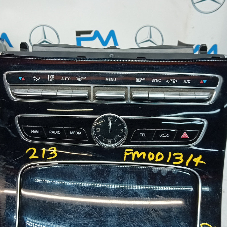  MERCEDES E-CLASS W213 CLIMATE & CENTRE CONSOLE A2138100815  COMPLETE FM001314