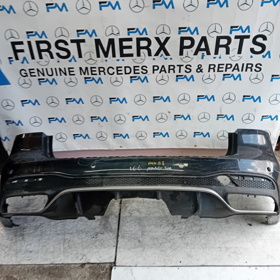 MERCEDES BENZ  GLE W166 SALOON REAR BUMPER BLACK 2016 A1668853024 FMX83