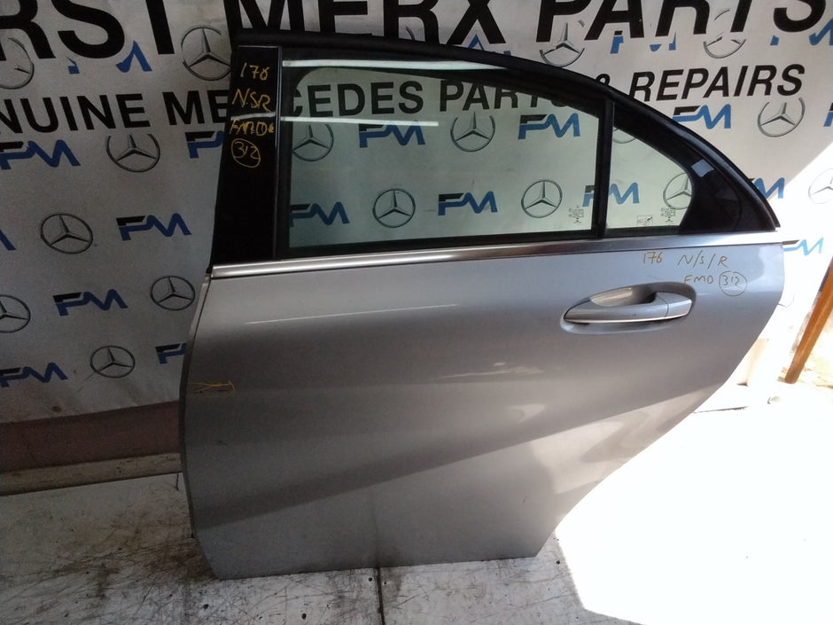 MERCEDES  A-CLASS W176 PASSENGER REAR DOOR NSR GREY 2012-2018 COMPLETE FMD312