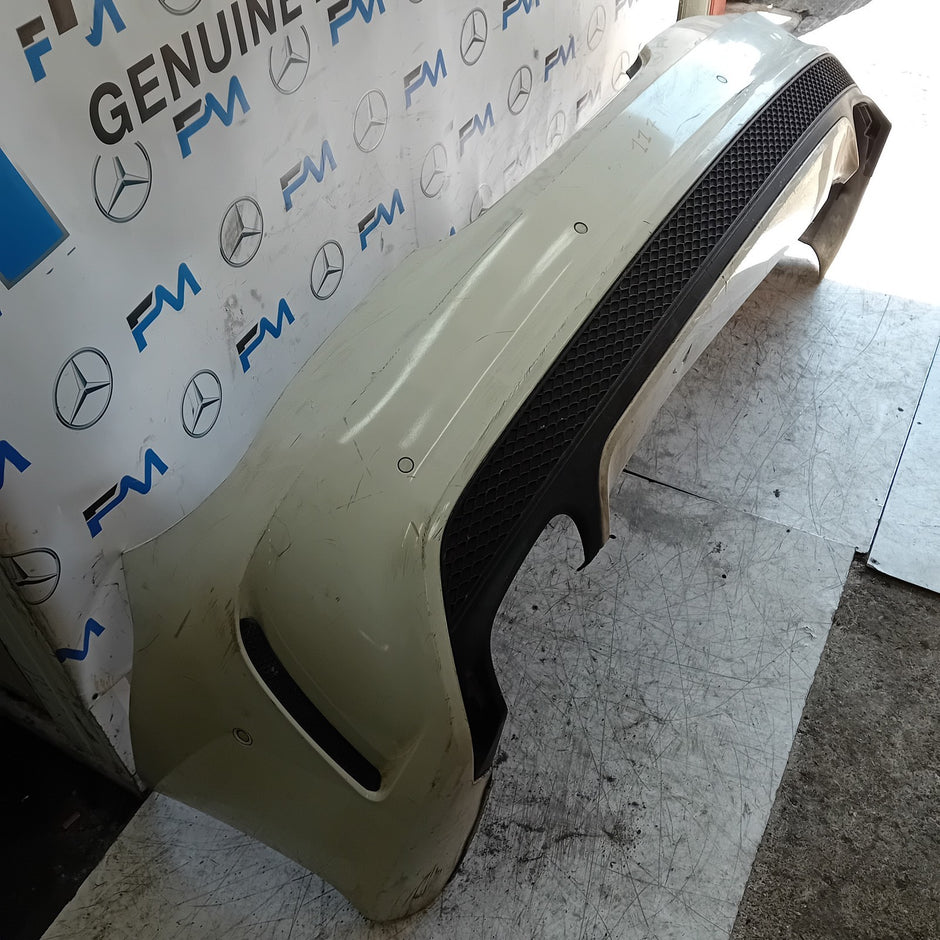 MERCEDES BENZ CLA W117  REAR BUMPER A1178850965 2016 WHITE COMPLETE FMX162