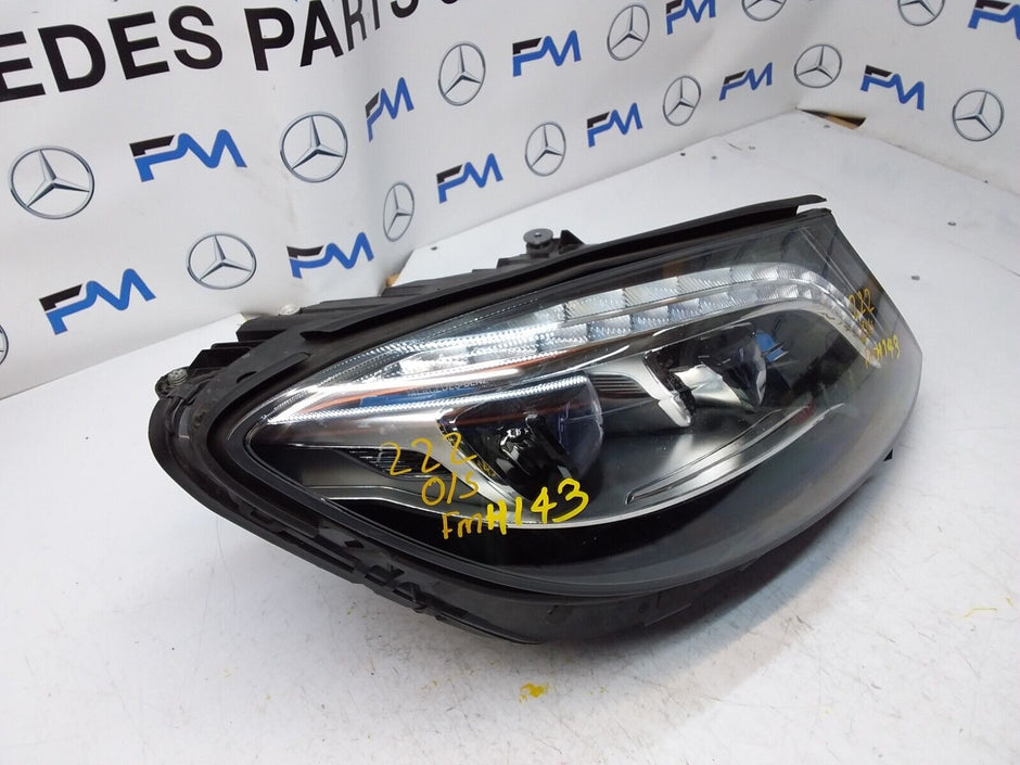 2015 MERCEDES S-CLASS W222 HEADLIGHT DRIVER OS A22290616 FMH143