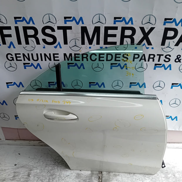 MEECEDS BENZ CLA W117 DRIVER FRONT DOOR OSF WHITE  2013-19 COMPLETE FMD399