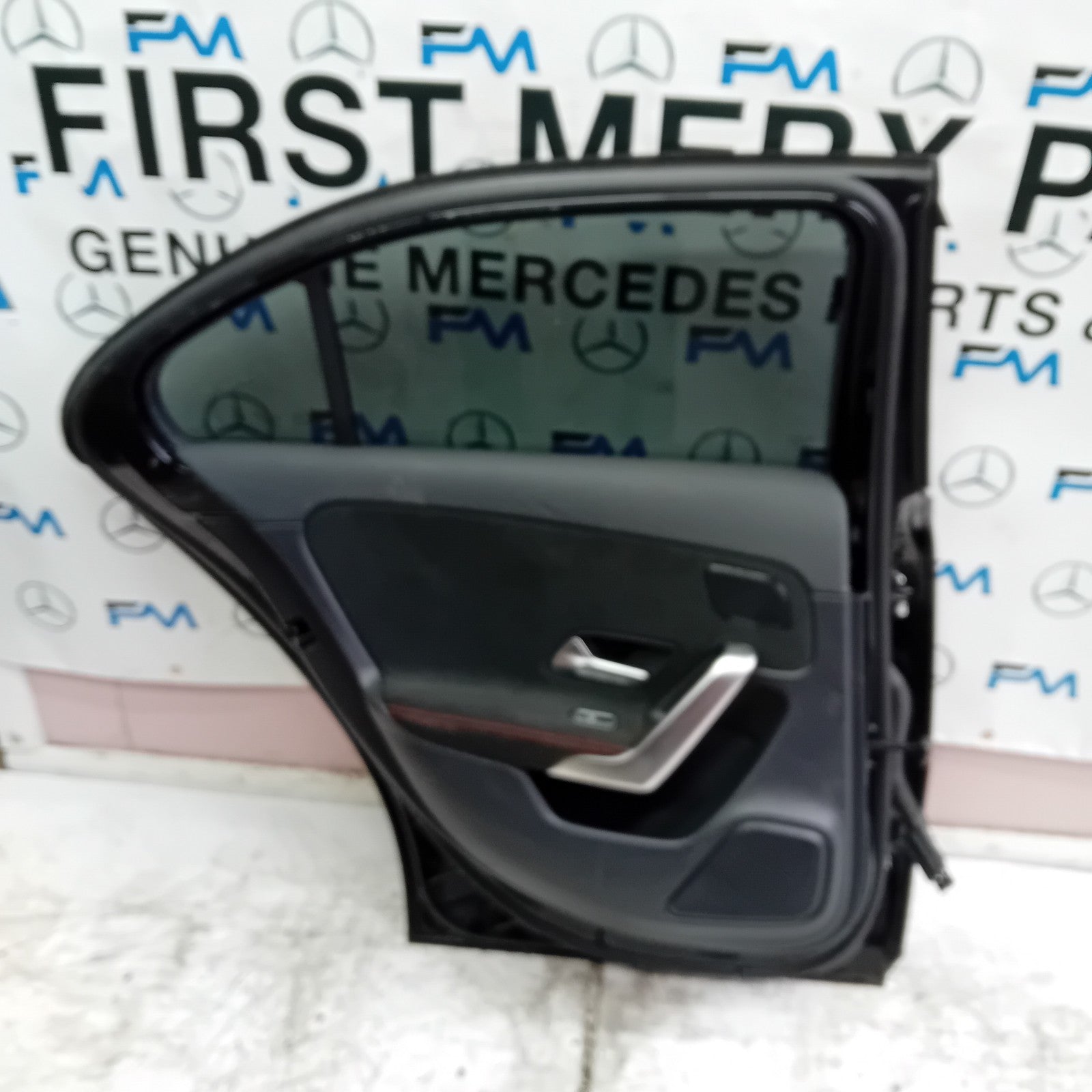 MERCEDES A-CLASS W177 SLN DRIVER REAR DOOR OSR BLACK 2018 ON COMPLETE FMD269