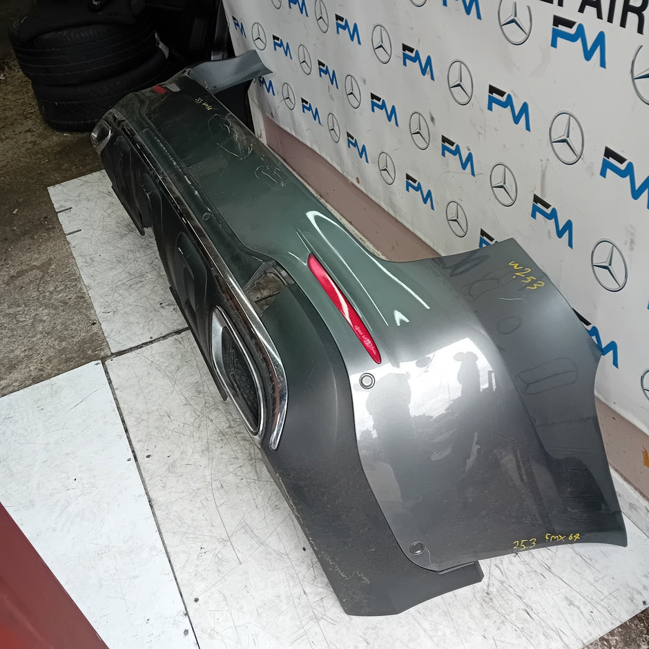 MERCEDES BENZ GLC W253 REAR BUMPER 2015 GREY COMPLETE A2538850200 FMX64
