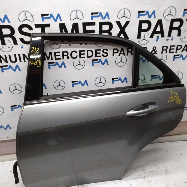 MERCEDES BENZ E-CLASS W212 PASSENGER SIDE REAR DOOR N/S/R COMPLETE SILVER FMD78