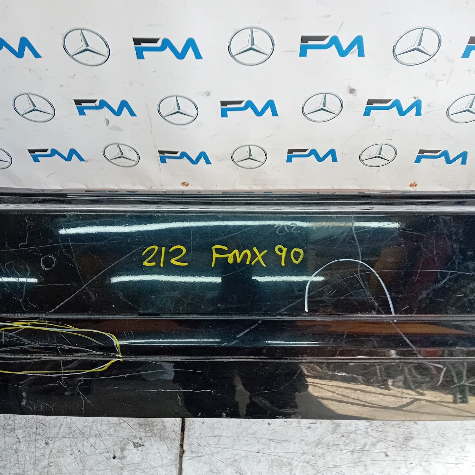 MERCEDES E-CLASS W212 ESTATE REAR BUMPER BLACK 2014 A2128851625 FMX90