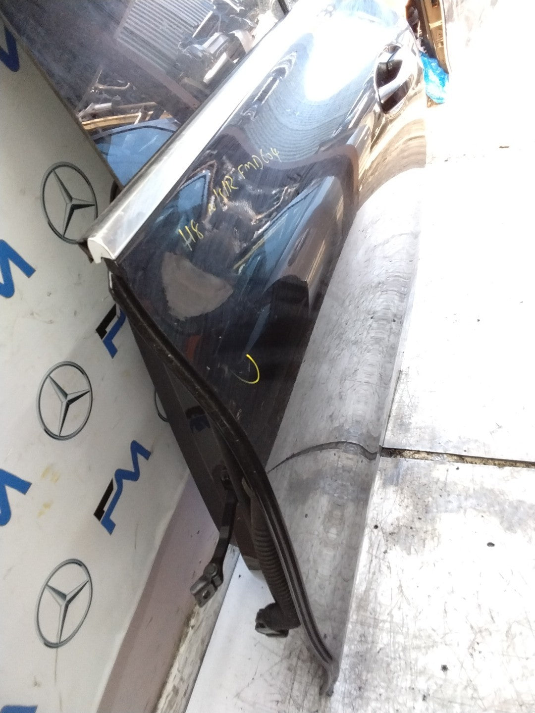 MERCEDES CLA C118 PASSENGER REAR DOOR NSR BLACK 2019 ONWARDS COMPLETE FMD604