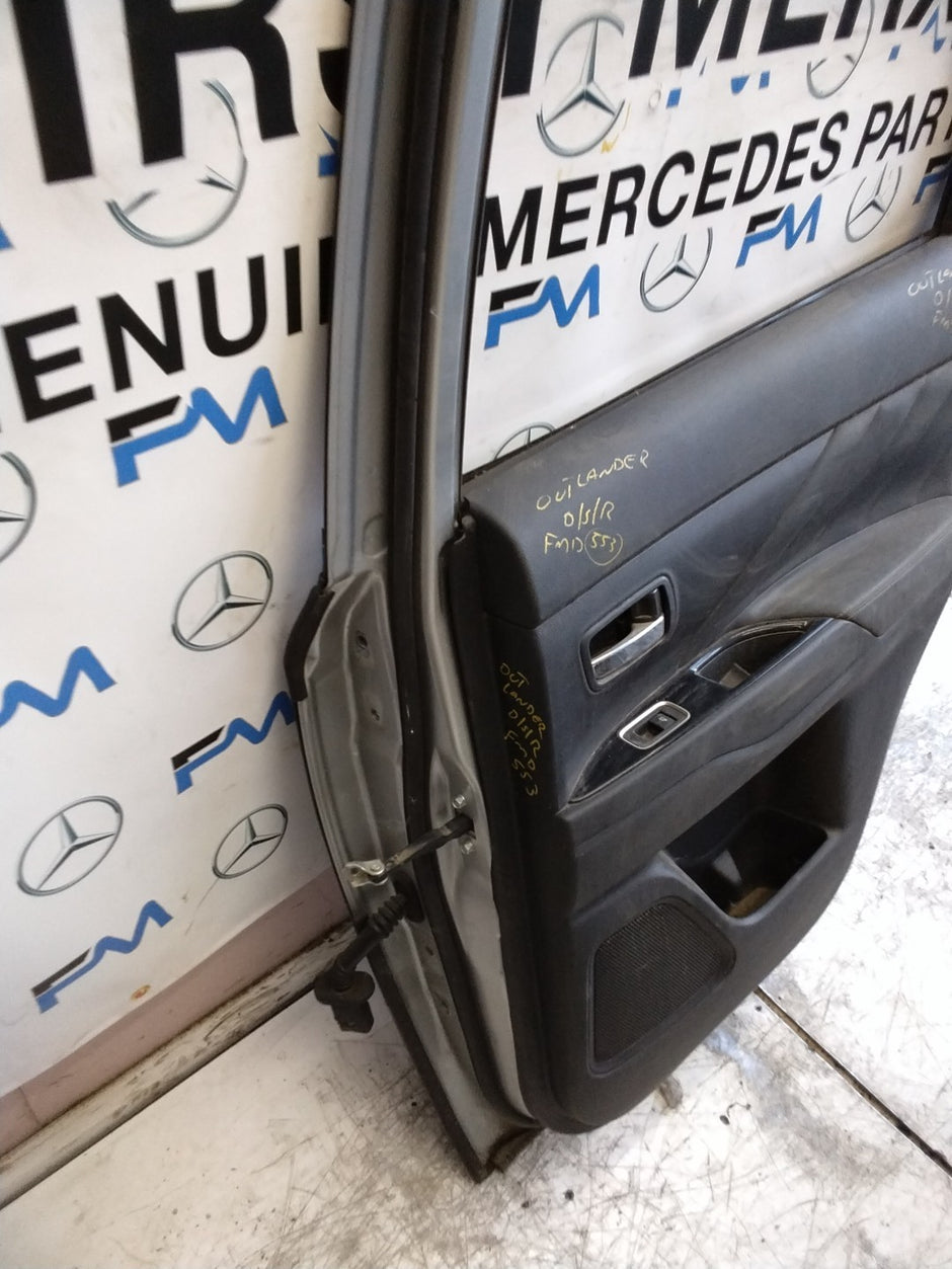 MITSUBISHI OUTLANDER DRIVER REAR DOOR OSR GREY COMPLETE FMD553