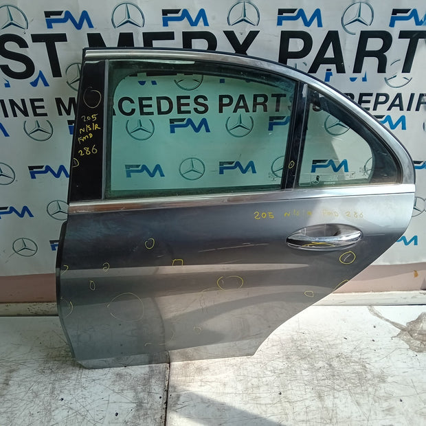 MEECEDES C-CLASS W205 SLN PASSENGER REAR DOOR NSR 2014 ON GREY FMD286