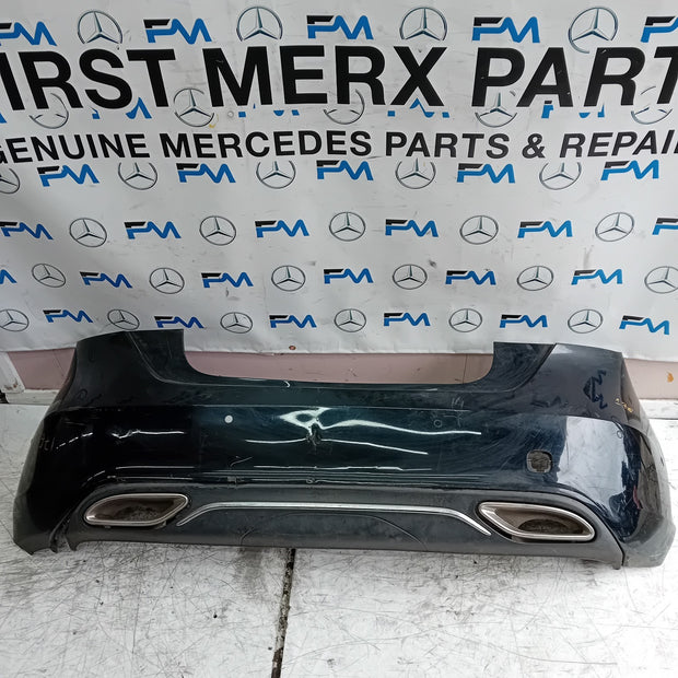 MERCEDES BENZ A-CLASS W176 REAR BUMPER 2012-18 A1768850000 BLACK COMPLETE FMX28