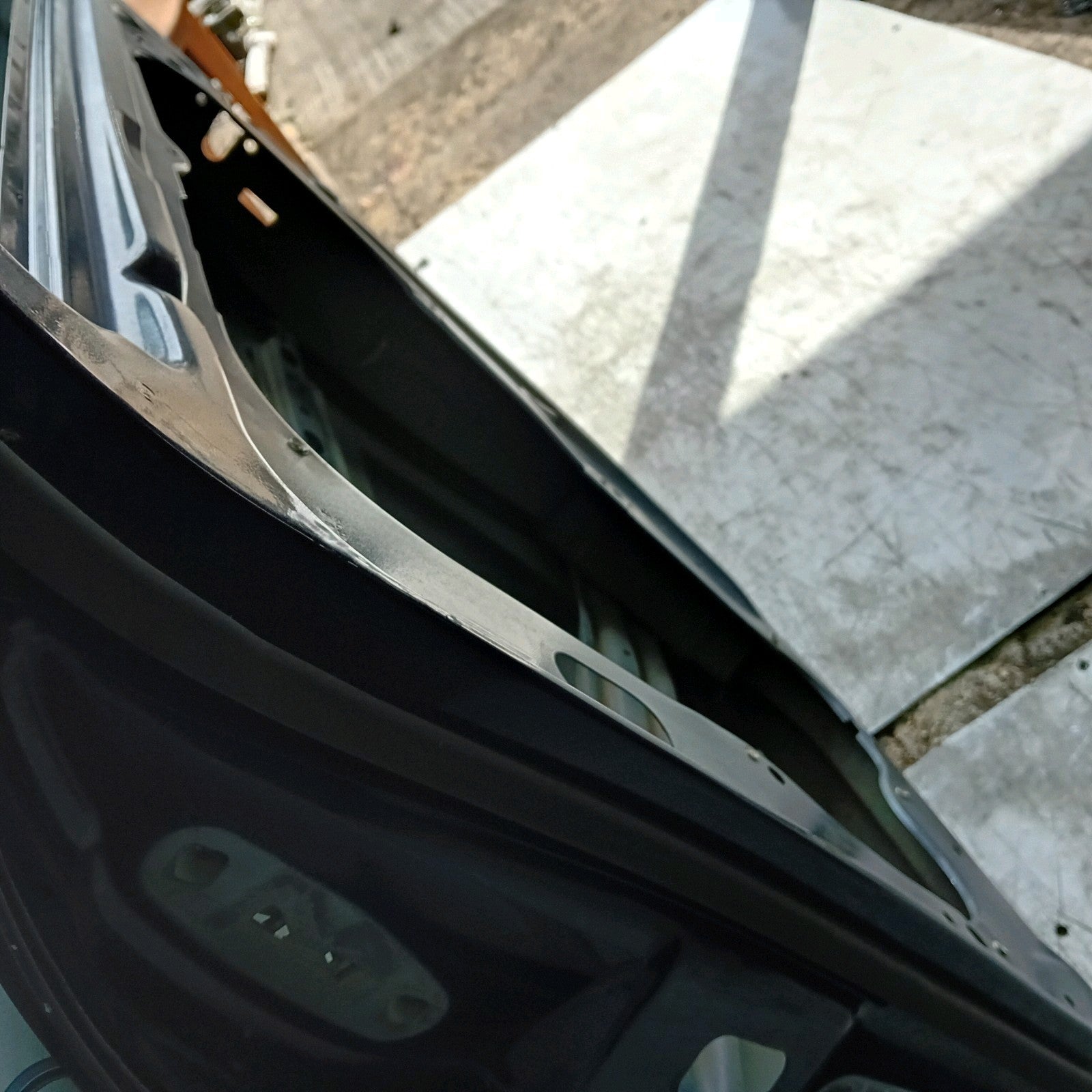 MERCEDES C-CLASS W204 SLN DRIVER REAR DOOR OSR BLUE 2009-2014 FMD438