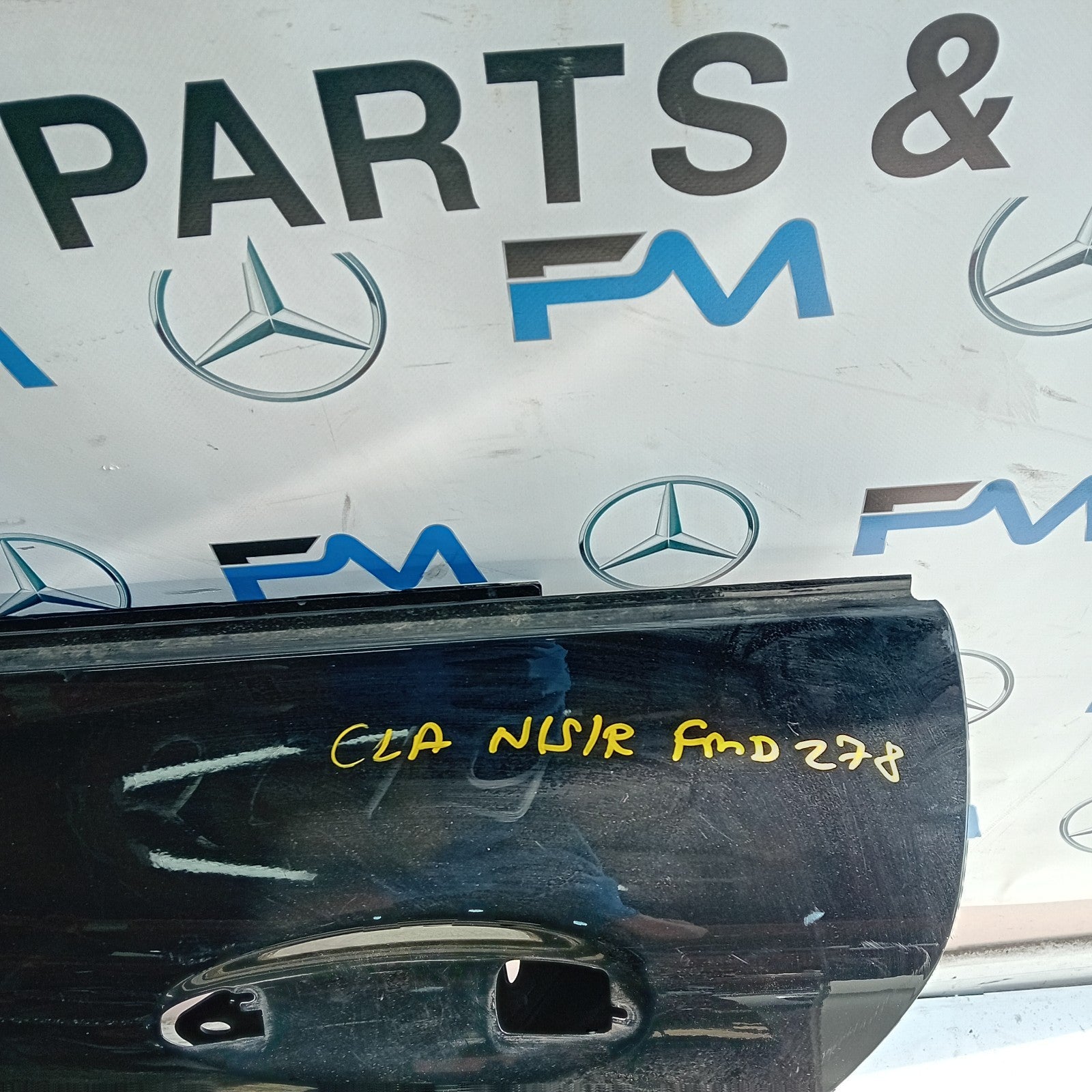 MERCEDES BENZ CLA W118 PASSENGER REAR SIDE DOOR NSR 2019 ON BLACK FMD278