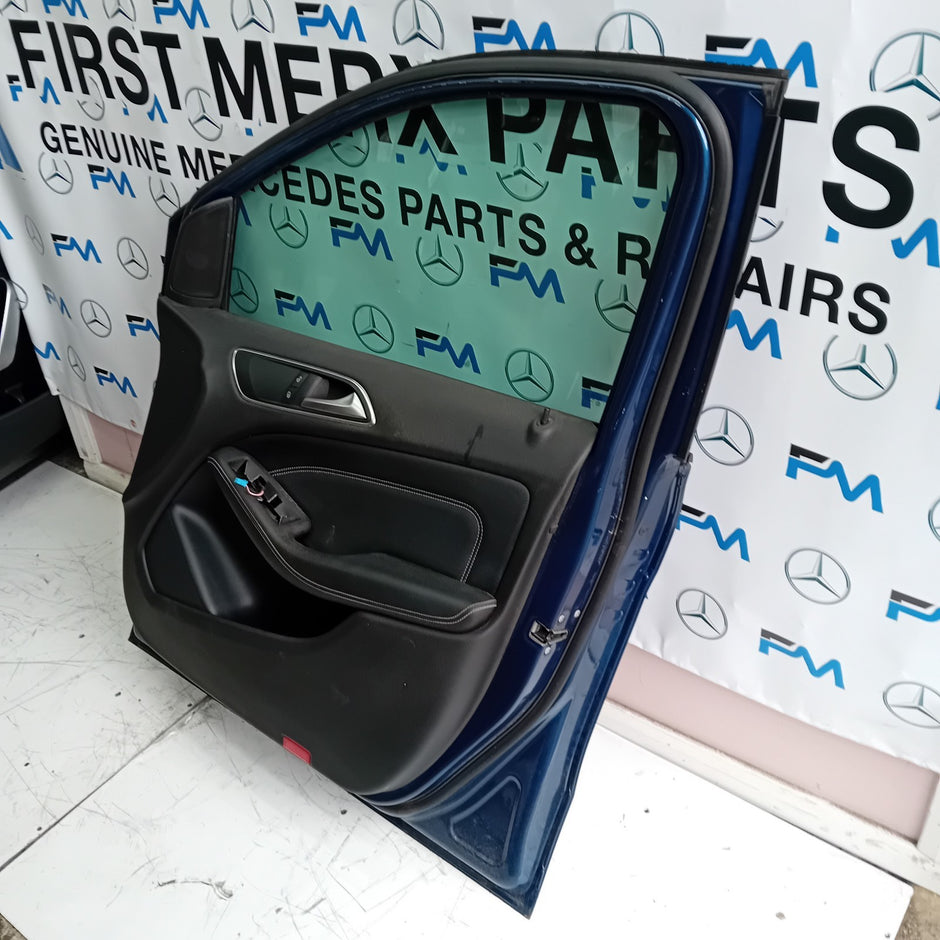 MERCEDES BENZ B-CLASS W246 DRIVER SIDE FRONT DOOR O/S/F COMPLETE BLUE FMD43